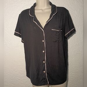 Gilligan & O'Malley Black Outline Knit Shirt